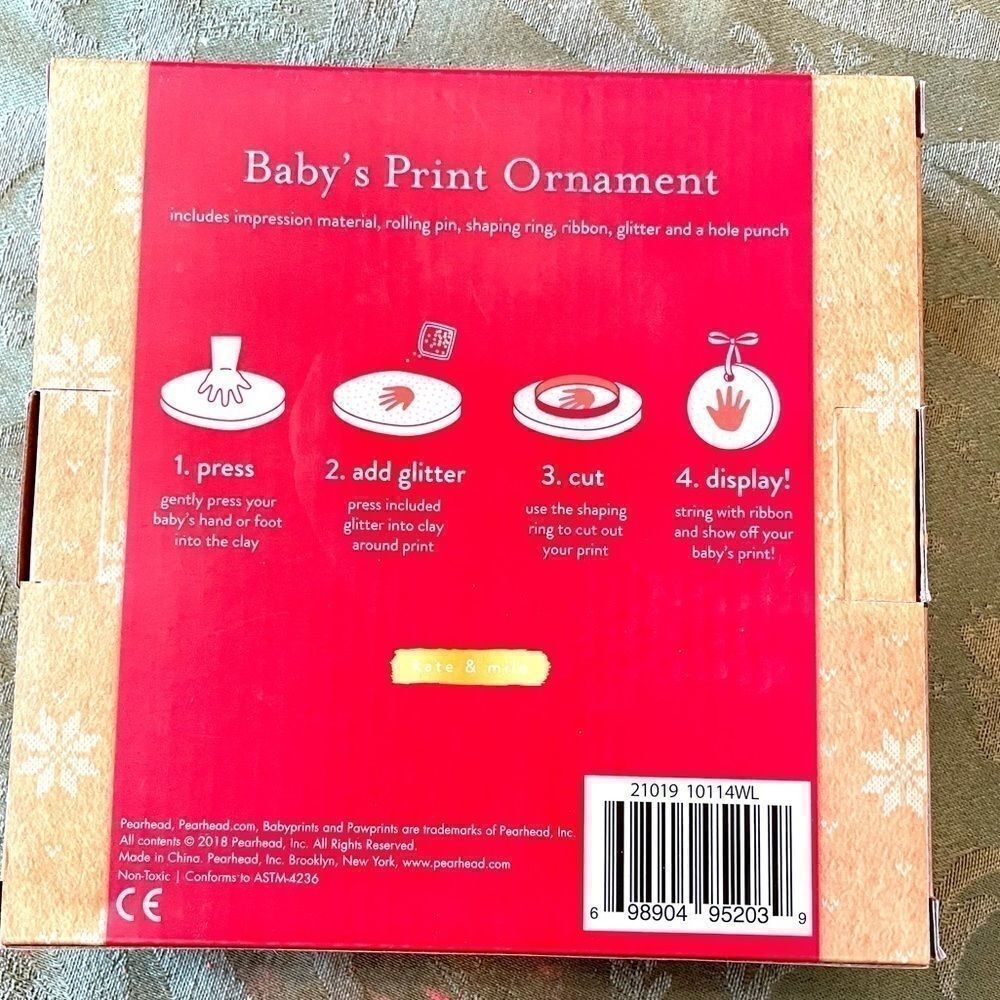 KATE & MILO BABY’s PRINT ORNAMENT - Picture 3 of 4